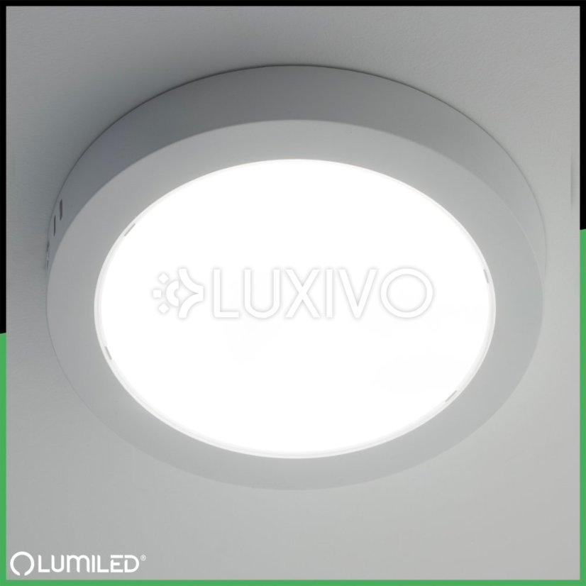 Povrchová montáž LED stropného svietidla 18W Kruhové svietidlo 4000K GLOW White LUMILED