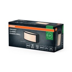 Vonkajšie nástenné svietidlo E27 sivé IP65 Endura Osram