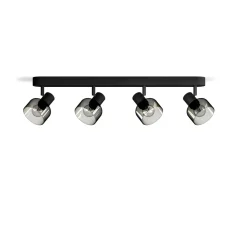 Reflektorové stropné svietidlo 4x E14 LED Black Sleet Philips