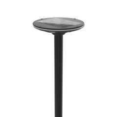 LED pouličné solárne záhradné svietidlo so snímačom pohybu 15W 1400lm 3000K-5000K CCT čierna VL-GLSO-1254-S Videx