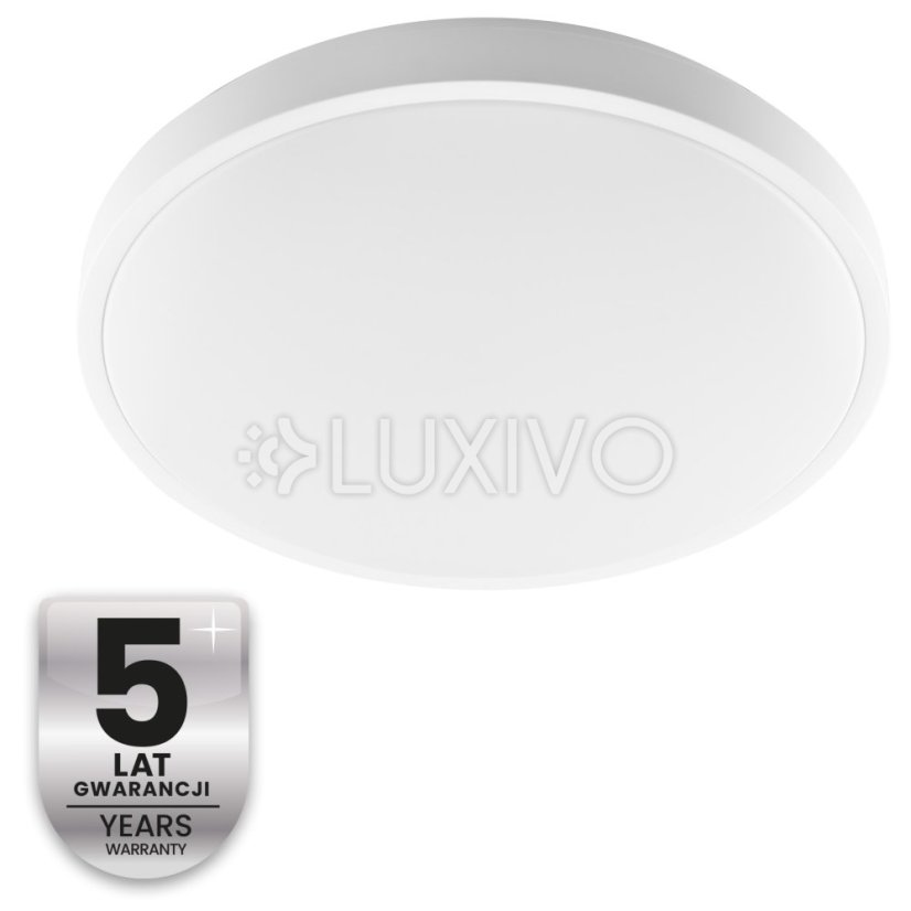 LED stropný plafón s povrchovou montážou 36W 4000K CELIS Round IP44 White Ring ALS LUMILED