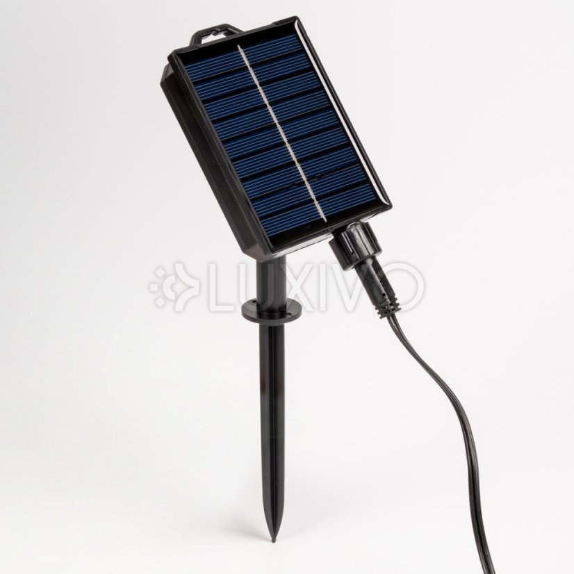 Solárna záhradná girlanda 12x LED dekoratívne guličky 6, 55m 2700K teplá biela + diaľkový ovládač CALLIS2 Lumiled