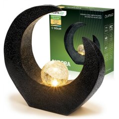 Solárna záhradná lampa LED AURORA dekoratívna lampáš IP44 2700K LUMILED