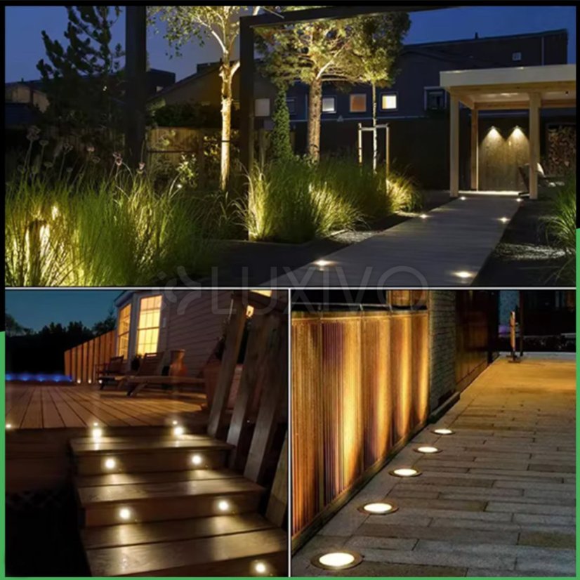 Zapustená najazdová lampa GU10 okrúhla IP67 230V 11 cm čierna strieborná Masterled