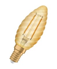 Dekoratívna žiarovka LED B33 Candle E14 1,5W = 12W 120lm 2400K Warm 300° Vintage 1906 Osram