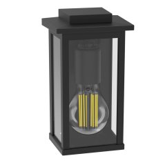 Vonkajšie nástenné svietidlo E27 Black Mirth Philips