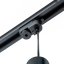 Závesné závesné svietidlo Rail 29cm Reflektor GU10 LED SOPLO Black LUMILED