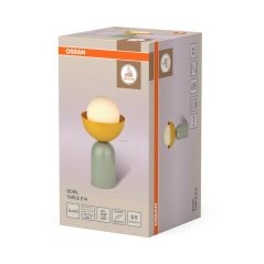 Stolová dekoratívna lampa osvetľovacie svietidlo E14 zelená žltá Decor Bowl Osram