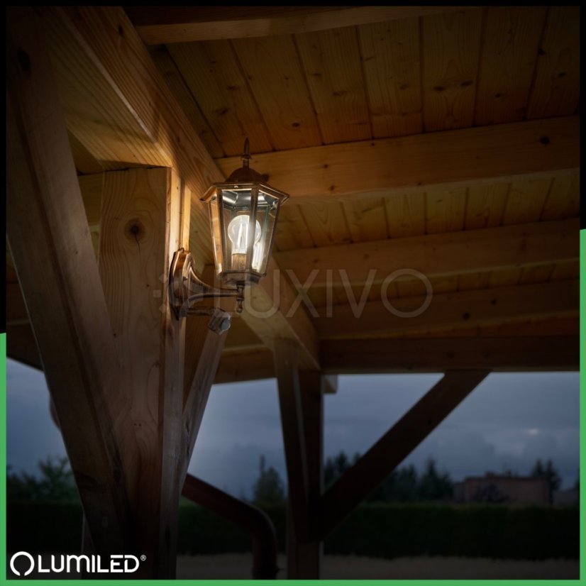 Záhradná lampa Vonkajšia nástenná lampa E27 12W LED svietidlo Senzor pohybu BELLIS LUMILED