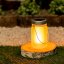 Záhradný lampáš LED Solar Jar Flame 13cm