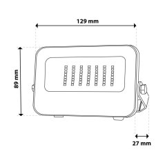 LED reflektor TRINOX 20W 2000lm CCT IP66 sivý Lumiled