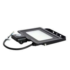 LED vonkajší záhradný reflektor 30W 2550lm 4000K neutrálna biely 120° so senzorom pohybu a súmraku IP65 čierny MHC Kobi