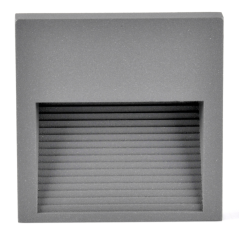 Schodiskové svietidlo 3W 50lm 4000K neutrálna sivá IP44 Q LED Sanico