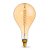 LED žiarovka E27 PS160 hruška 8W = 42W 500lm 1800K teplá 360° vláknová jantárová stmievateľná Videx