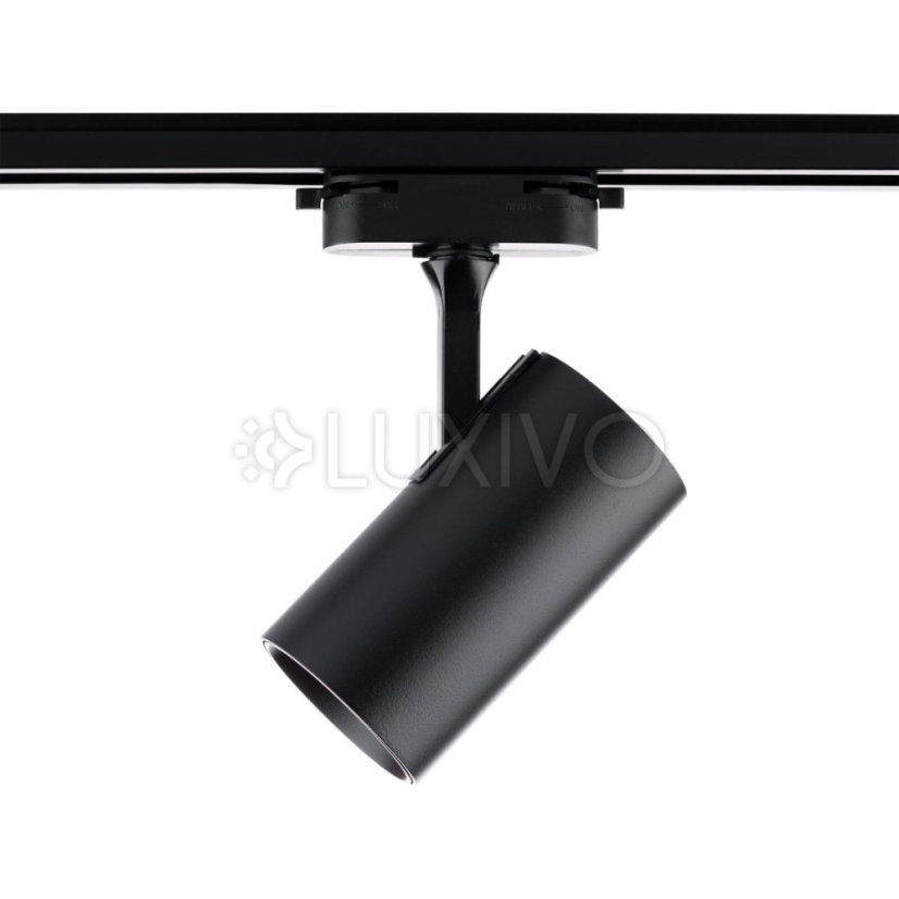 GU10 BLACK reflektor na prípojnice pre jednofázové prípojnice Nastaviteľné svietidlo na prípojnice SPOT Lamp