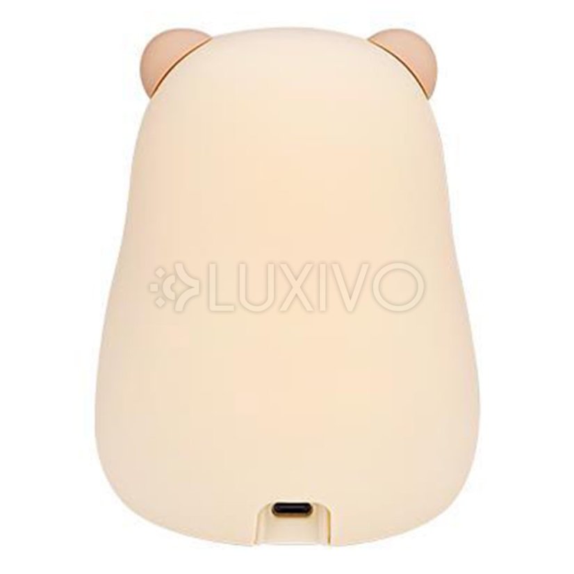 Nočná dekoratívna LED lampička detská Kapibara 2, 5W 18lm 3000K teplá biela RGB 360° hnedá Masterled