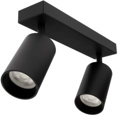 Stropné svietidlo QUALIS SPOT Reflektor Halogénové svietidlo 2xGU10 čierne