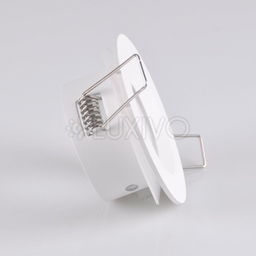 BORAS MR16 IP44 GOLDLUX (Polux) Okrúhle biele matné svietidlo na zapustenie