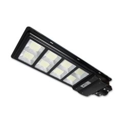LED solárna pouličná lampa - 360W - 6000K + pohybový a súmrakový senzor + Ovládač - čierna