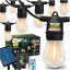 Solárna záhradná girlanda 15x LED ozdobné žiarovky 10, 4m 2700K teplá + diaľkové ovládanie SOLENA LUMILED