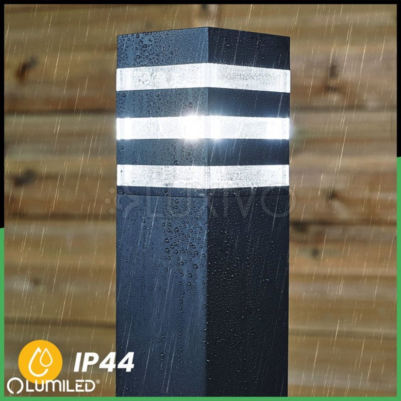 Záhradný vonkajší stojaci LED stĺp E27 12W TAXUS 2 50cm LUMILED
