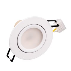 Zapustené halogénové svietidlo stropné okrúhle pohyblivé TRIX 3v1 GU10 6W 3000K biela matná LUMILED