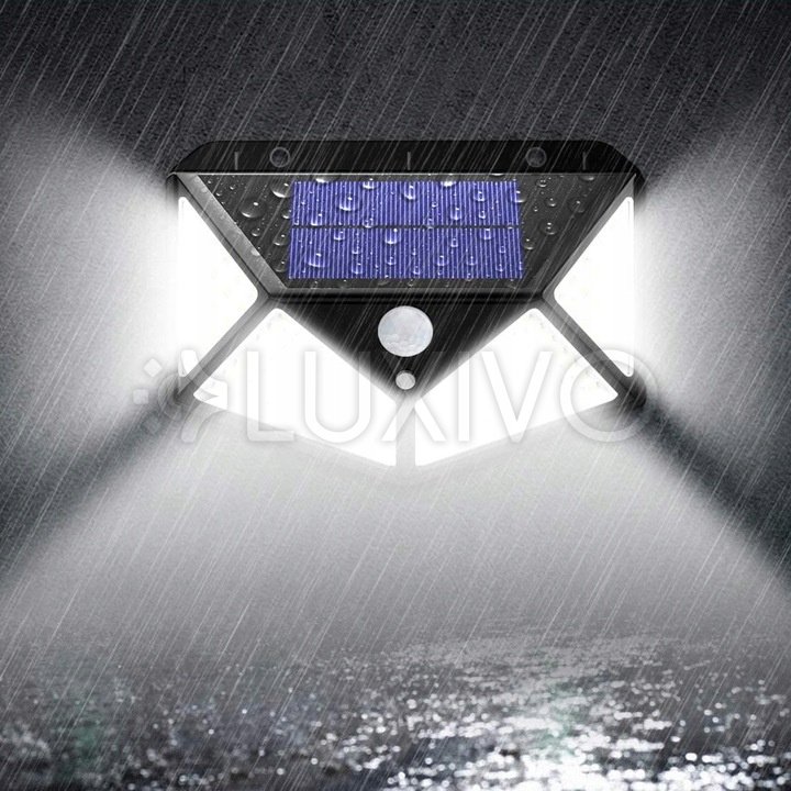 Solárne reflektory LED Halogénová záhradná lampa 6500K IP65 Senzor pohybu a súmraku VERIS LUMILED