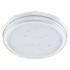 LED stropný plafón do kúpeľne 24W 3000-6500K White Round Diamond 39cm + diaľkové ovládanie