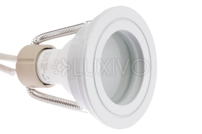 HALOGEN Vodotesná hliníková SPOT TUBA 95mm IP44 Biela AQUARIUS SQUARE Kobi