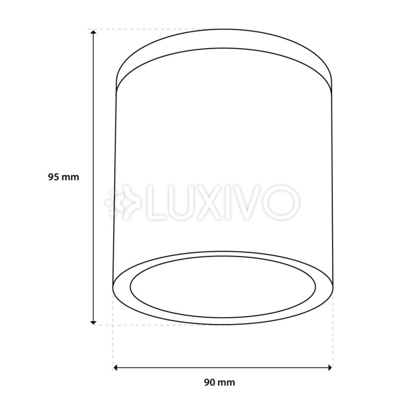 Vonkajšie bodové svietidlo GU10 LED IP54 Round 95mm RONDE LUMILED