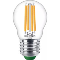 LED žiarovka E27 Ball P45 2,3W = 40W 485lm 210lm/W 2700K Warm 300° CLASS A UltraEfficient Philips