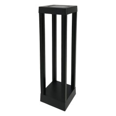 Solárna lampa čierna IP44 so súmrakovým senzorom Palermo Sanico Goldlux