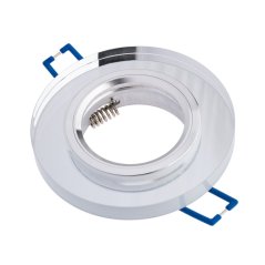 LED GU10 MR16 pevné okrúhle halogénové stropné svietidlo Ariel transparentné