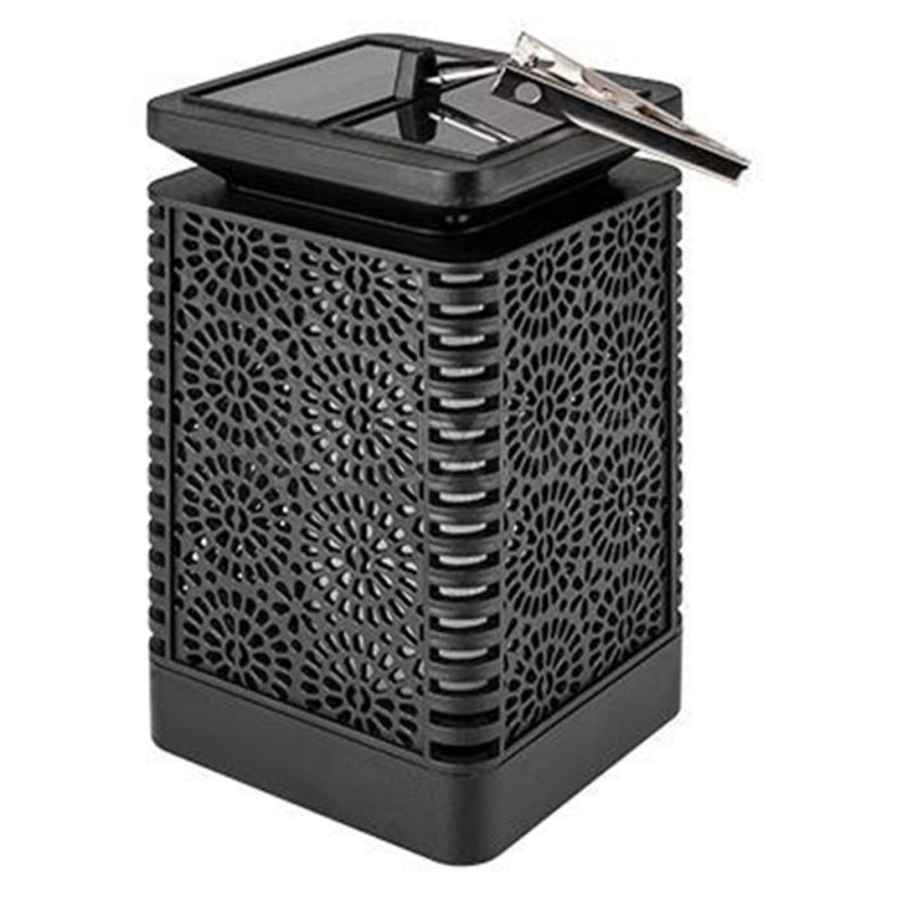 Záhradný lampáš LED Solar Decorative Flame Square 17cm