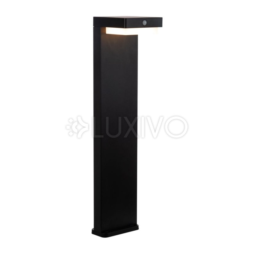Solárna lampa 4,5W 400lm 4000K Neutrálna čierna IP44 so súmrakovým senzorom Mali Sanico Goldlux