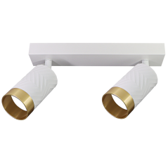 Nástenné a stropné svietidlo 2x GU10 White Gold ARRAS Sanico Goldlux