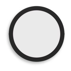 Plafond Panel LED Povrchové stropné svietidlo MAGNEOS 12W 2700K 21cm Čierne stropné svietidlo Round PHILIPS