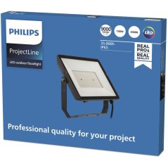 LED reflektor 100W 9000lm 3000K IP65 čierny ProjectLine reflektor PHILIPS