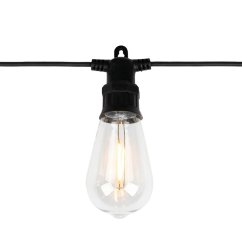 Záhradná solárna girlanda 40x LED ozdobné žiarovky 21, 70m 3000K teplá + diaľkové ovládanie LUMILED