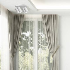 Stropná nástenná lampa 4x GU10 biela IP44 TURYN