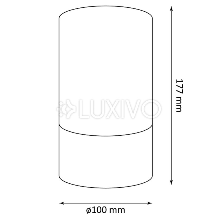 Záhradné svietidlo na batérie dekoratívne LUKY sklo/betón GOLDLUX (Polux)