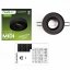 Svietidlo HALOGEN TUBA SPOT na zapustenú montáž Midi GU10 Lumiled Round Black 20mm
