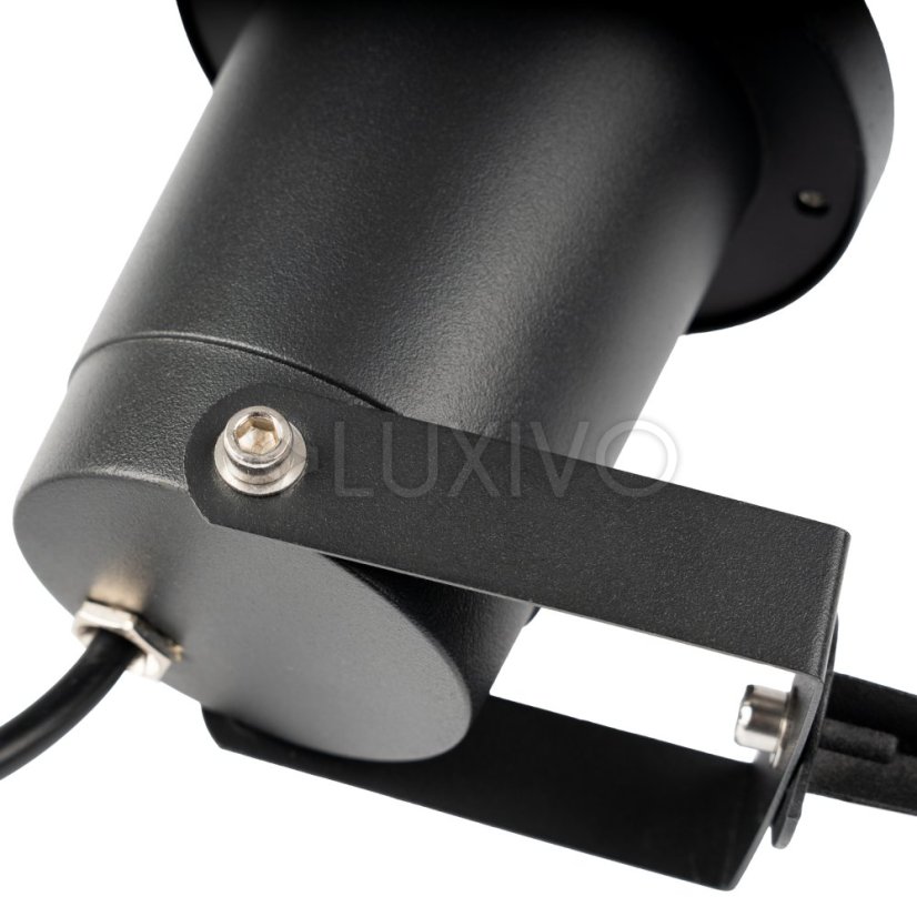 Záhradné svietidlo LED GU10 IP65 WATERPROOFED čierne s 1m káblom HORTI LUMILED