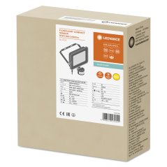 LED reflektor 50W 4500lm teplý IP65 čierny so senzorom pohybu a súmraku LEDVANCE COMPACT V