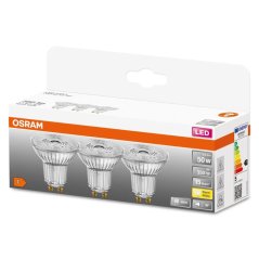 3x LED GU10 4,3W = 50W 350lm 2700K Warm 36° OSRAM STAR žiarovka