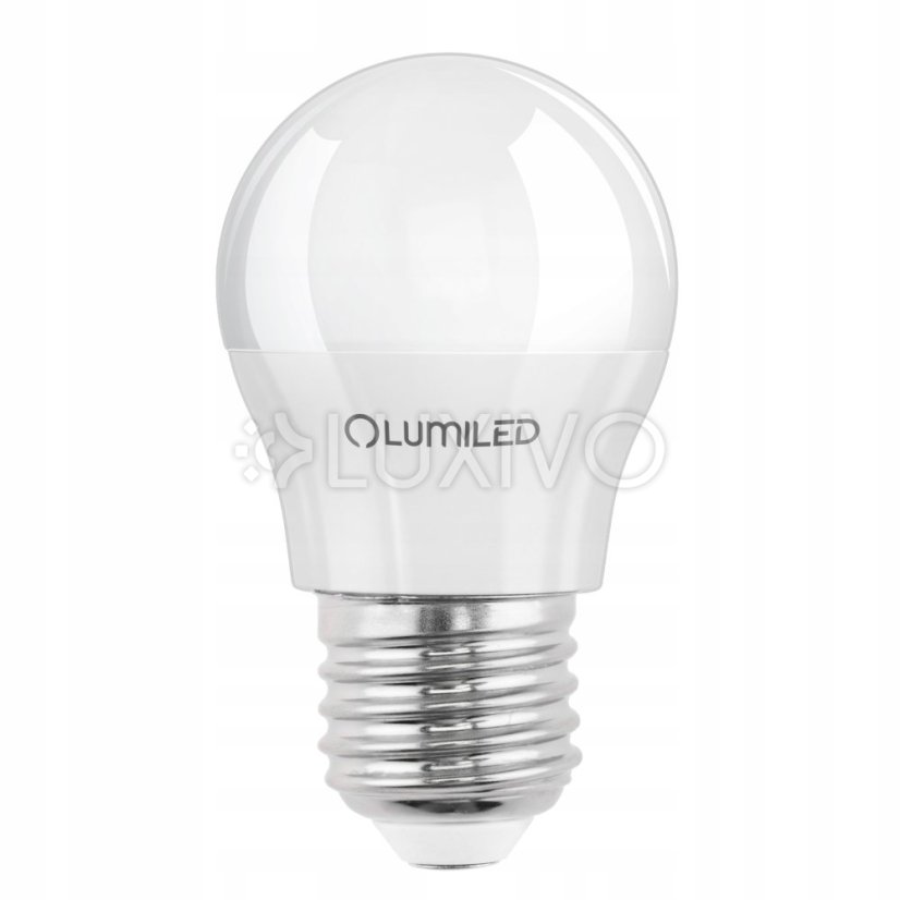LED žiarovka E27 guľa P45 10W = 75W 1100lm 6500K studená 180° LUMILED