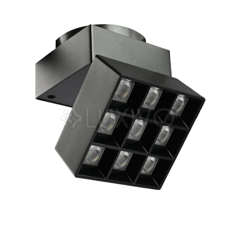 LED lampa do magnetickej koľajnice 16W 1380lm 4000K neutrálna CRI90 36° čierna VIDEX