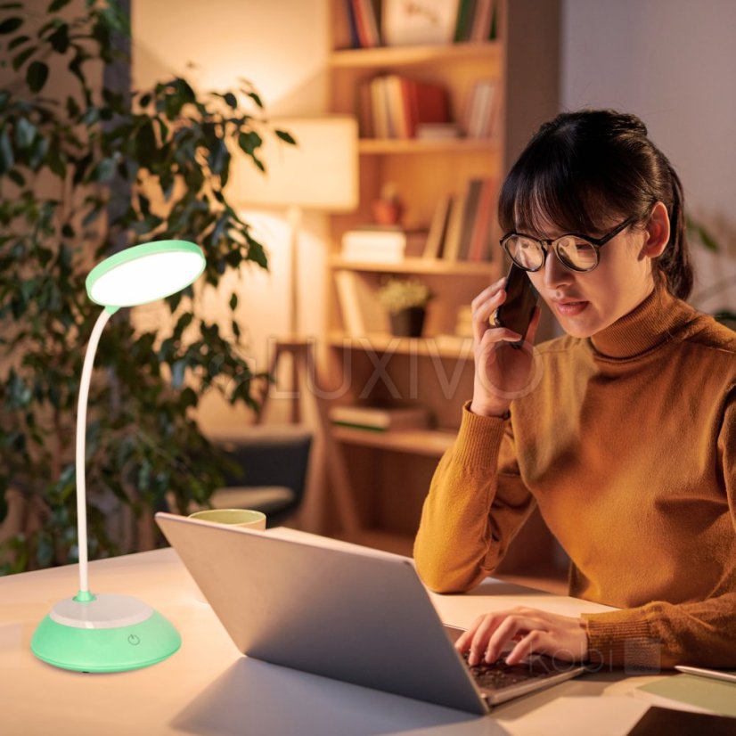 Stolná lampa LED 5W bezdrôtovo stmievateľná CCT DIM Mint Kobi