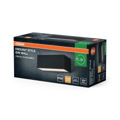 Nástenné vonkajšie svietidlo záhradné lampa fasádne vonkajšie LED 12.5W 700lm 3000K teplá sivá IP65 Endura Osram