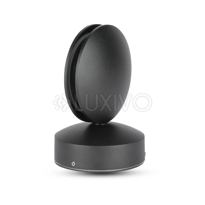 LED nástenné svietidlo 7W 3000K IP65 Otočné o 360° čierne VT-707 V-TAC